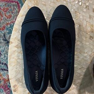VIVAIA Navy Blue Loafers for Women